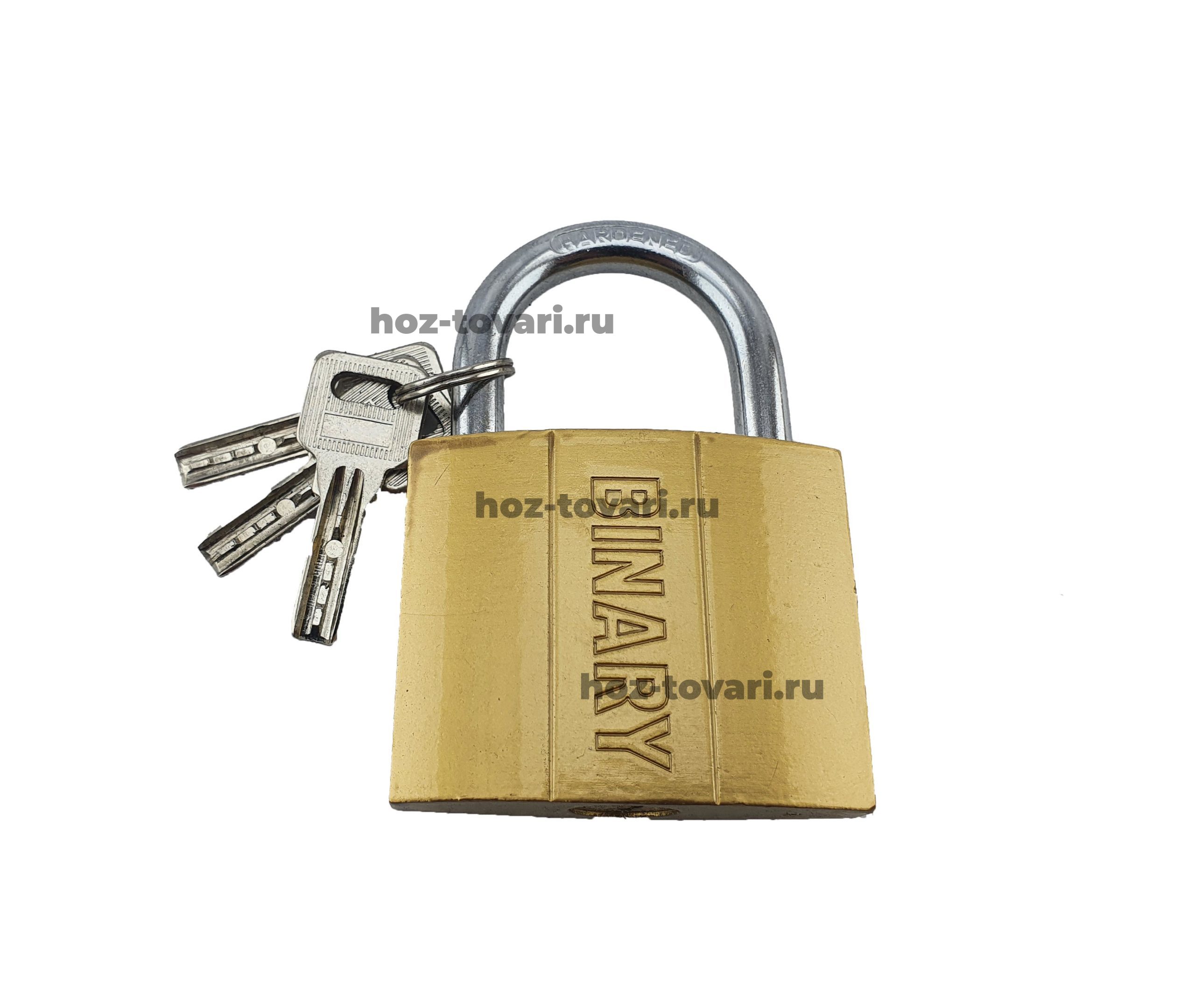 Замок GUS / BINARY (золото) 32мм.1/10/240  8069