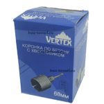 Коронка по бетону д.68мм "VERTEX"  с хвостовиком  0446