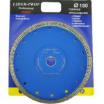 Диск алмазный "LIDER-PROF" D=180 (горячее прессование)  1/50  3852