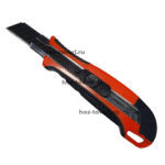 Нож канцелярский черное лезвие18мм "UTILITY KNIFE" с плоским фиксатор  1/360   0825