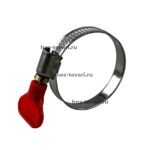 Хомут червячный из нержавеющей стали С БАРАШКОМ 32-50мм 1/100   1579